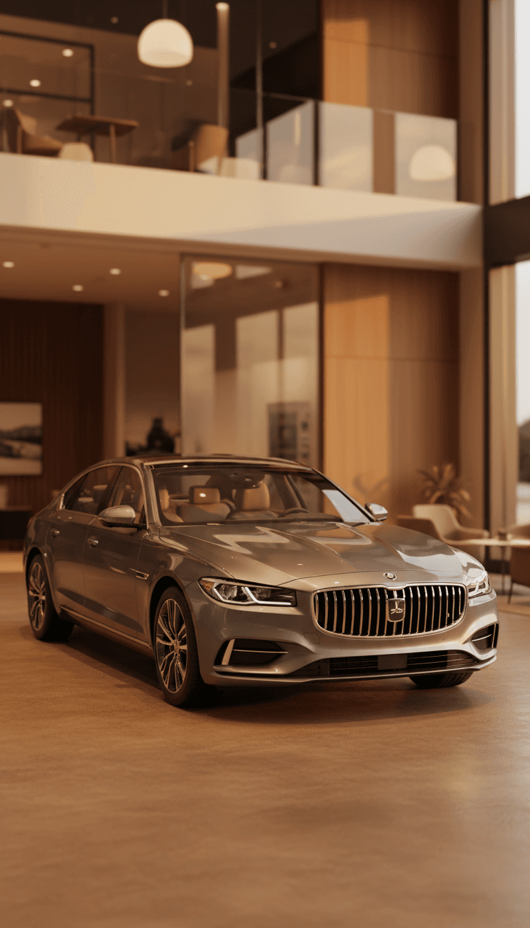 Grauer Premium-Wagen mit luxuriösem Charakter